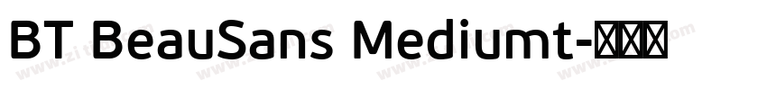 BT BeauSans Mediumt字体转换